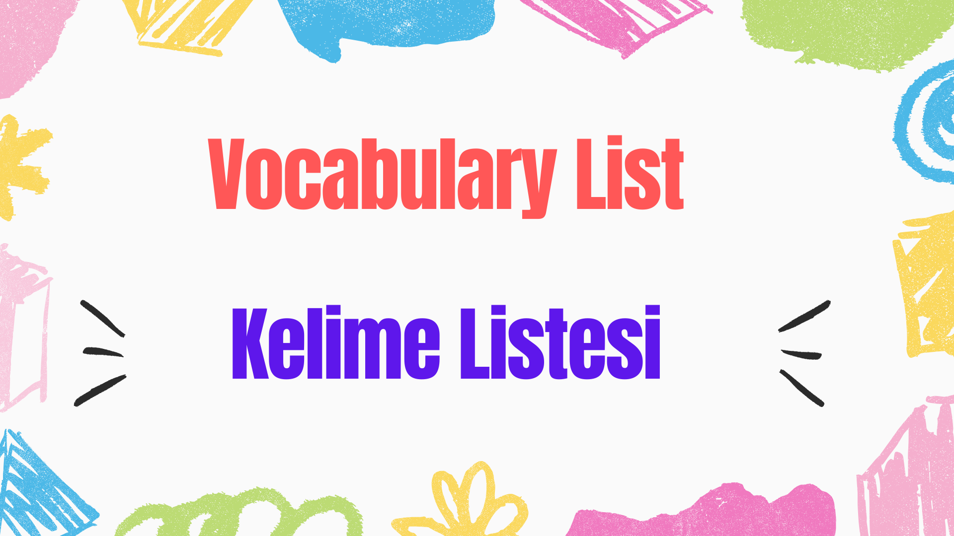 Vocabulary List 