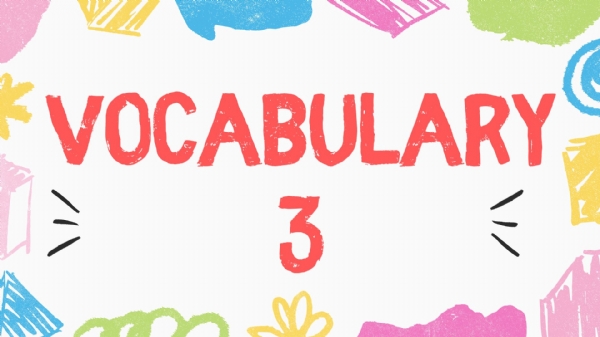 Vocabulary 3