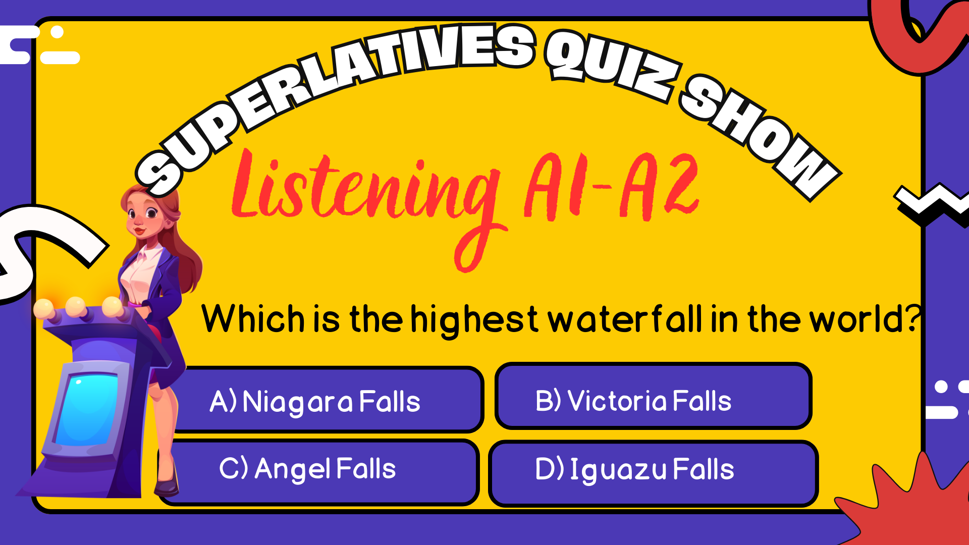 Superlatives Quiz Show: �nteraktif �ngilizce Dinleme Al��t�rmas� (A1-A2)