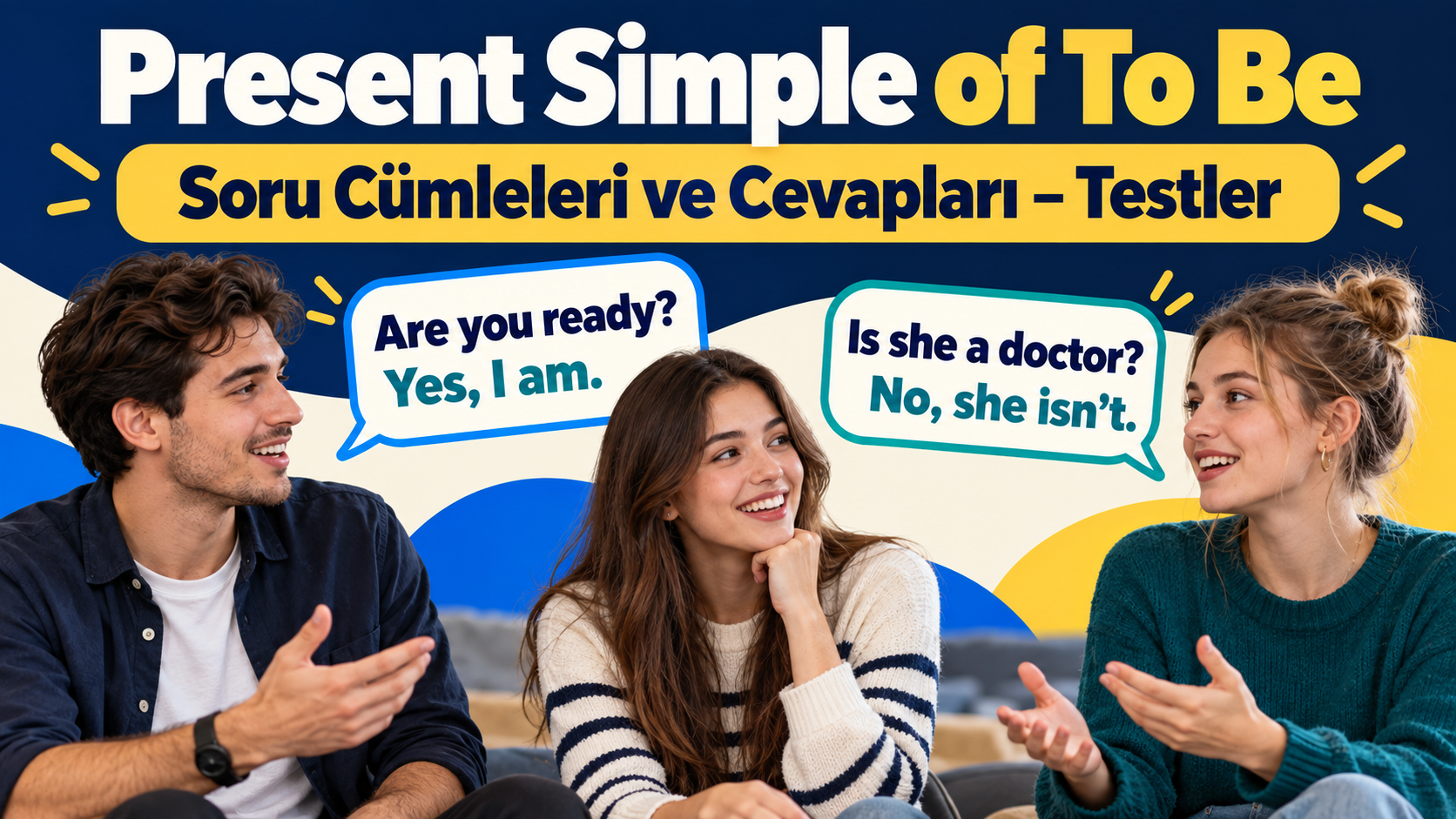 Present Simple of To Be: Am / Is / Are Soru C�mleleri ve K�sa Cevaplar Testleri (A1)