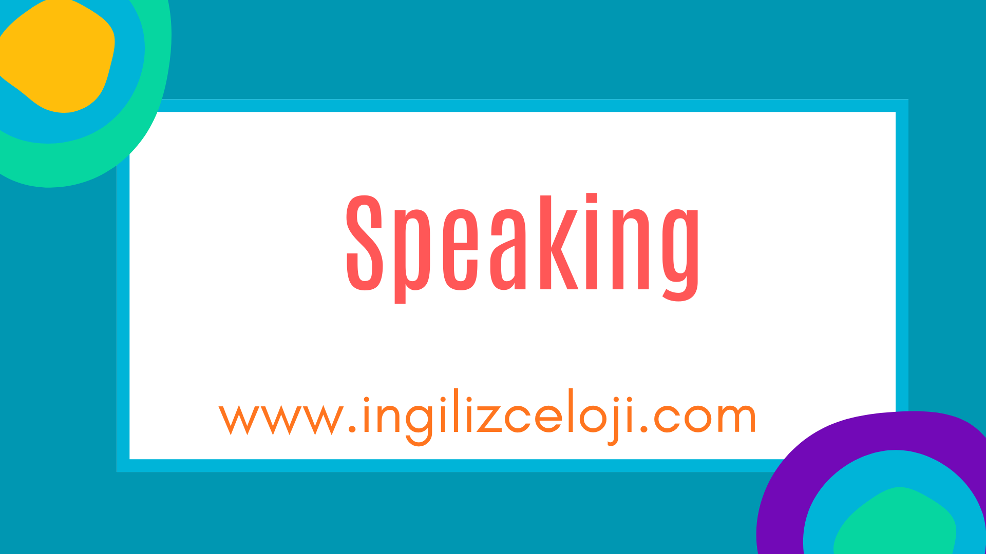 Speaking