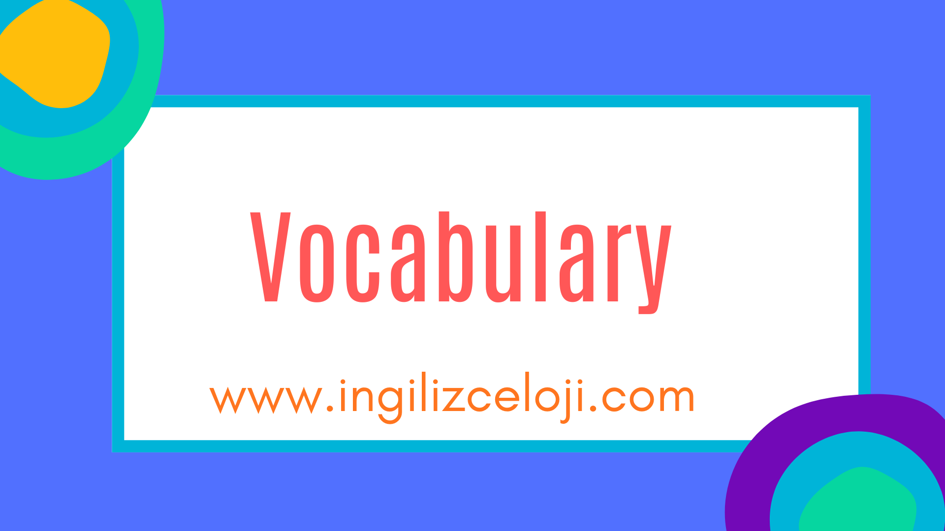 Vocabulary